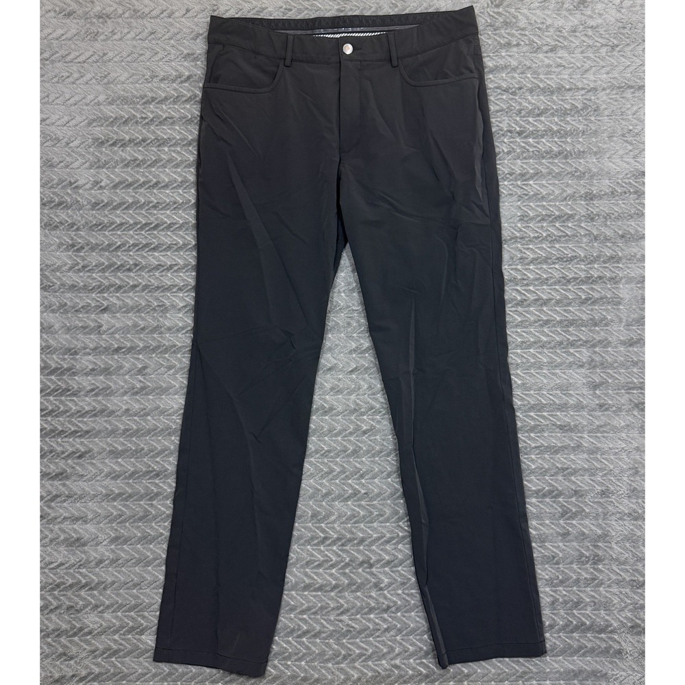 Kjus Men's Ike Pants Regular Fit White Size 34x31 Athleisure Golf Stretch